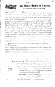 1905 Homestead Certificate 13072